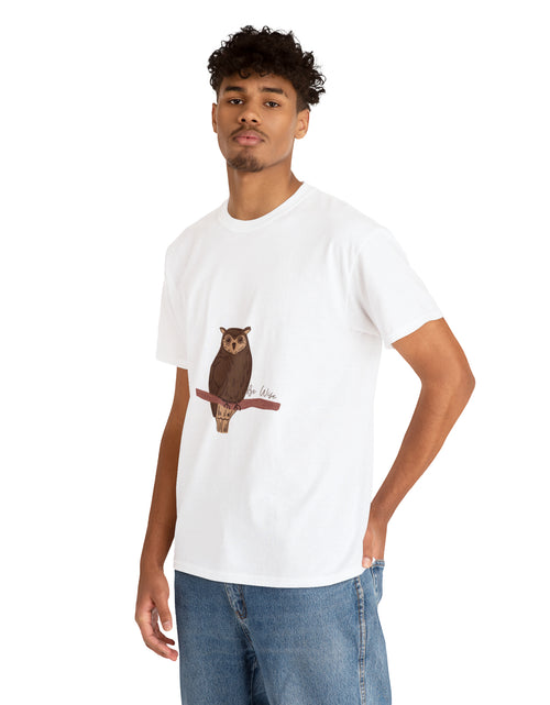 Load image into Gallery viewer, Be Wise Owl Unisex Cotton Tee
