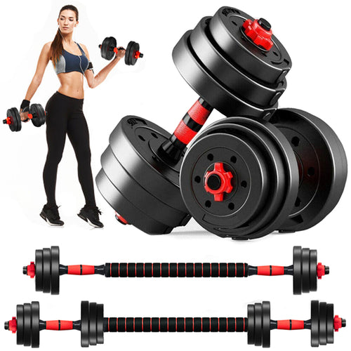 Load image into Gallery viewer, 10/15/20/30KG Steel Dumbbells Barbell Set Adjustable Gym Weights
