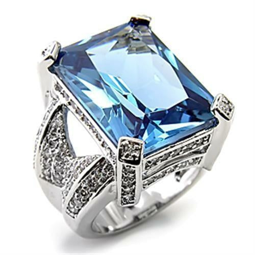Load image into Gallery viewer, 7X315 - Rhodium 925 Sterling Silver Ring with AAA Grade CZ Spinel in
