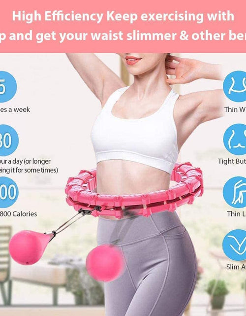 Load image into Gallery viewer, 18-24Knots Adjustable Exercise Hoop Smart Exercise Hoop Weight Loss
