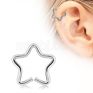316L Stainless Steel Star Shaped Cartilage Earring