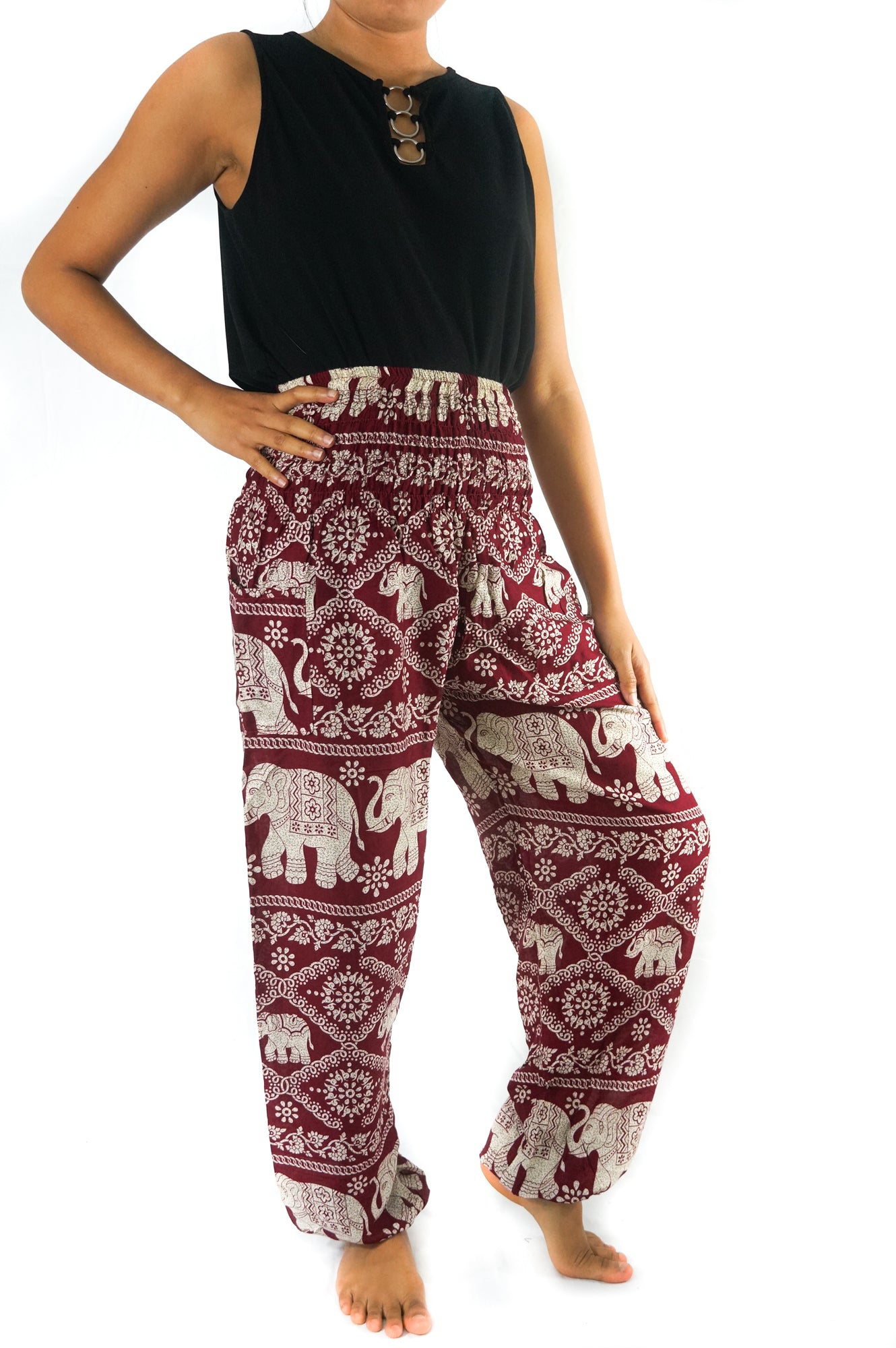 Buy Cotton Rose, Buddha Pants for Women, Genie Pants, Gypsy Pants, Thai  Pants, Elephant Pants, Hippie Pants, Boho Pants, Peacock Online at  desertcartSeychelles