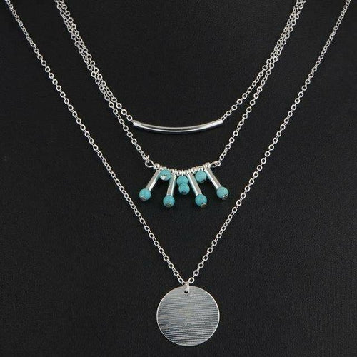 Load image into Gallery viewer, Turquoise Multilayer Necklace
