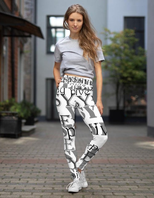 Load image into Gallery viewer, Stay Positive Yes Yoga Leggings
